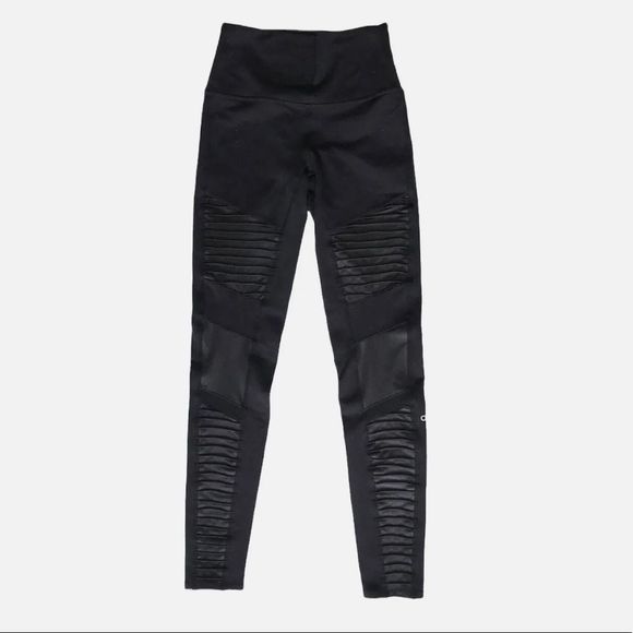 Alo leggings sport athletic womens size S black texture - Picture 1 of 7